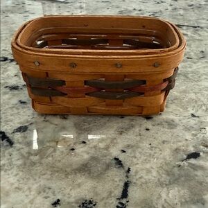 1994 Longaberger Business Card basket with protector
